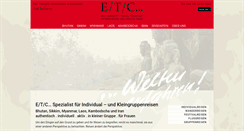 Desktop Screenshot of etc-reisen.de