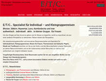 Tablet Screenshot of etc-reisen.de